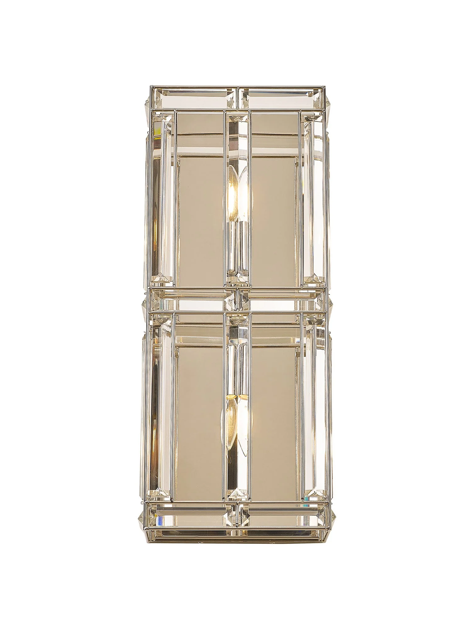 Hound Rectangular/Square Wall Light, 2 Light E14, Polished Nickel - Image 16
