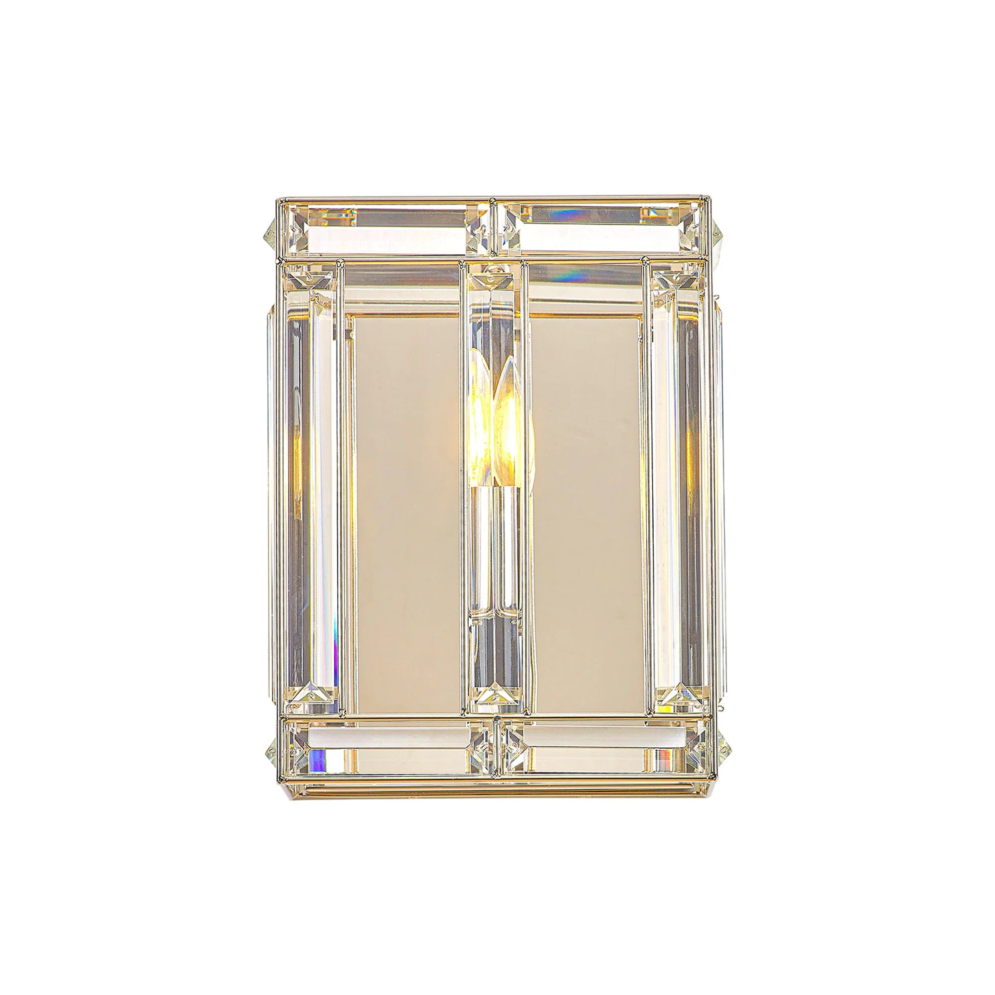 Hound Rectangular/Square Wall Light, 2 Light E14, Polished Nickel - Image 17