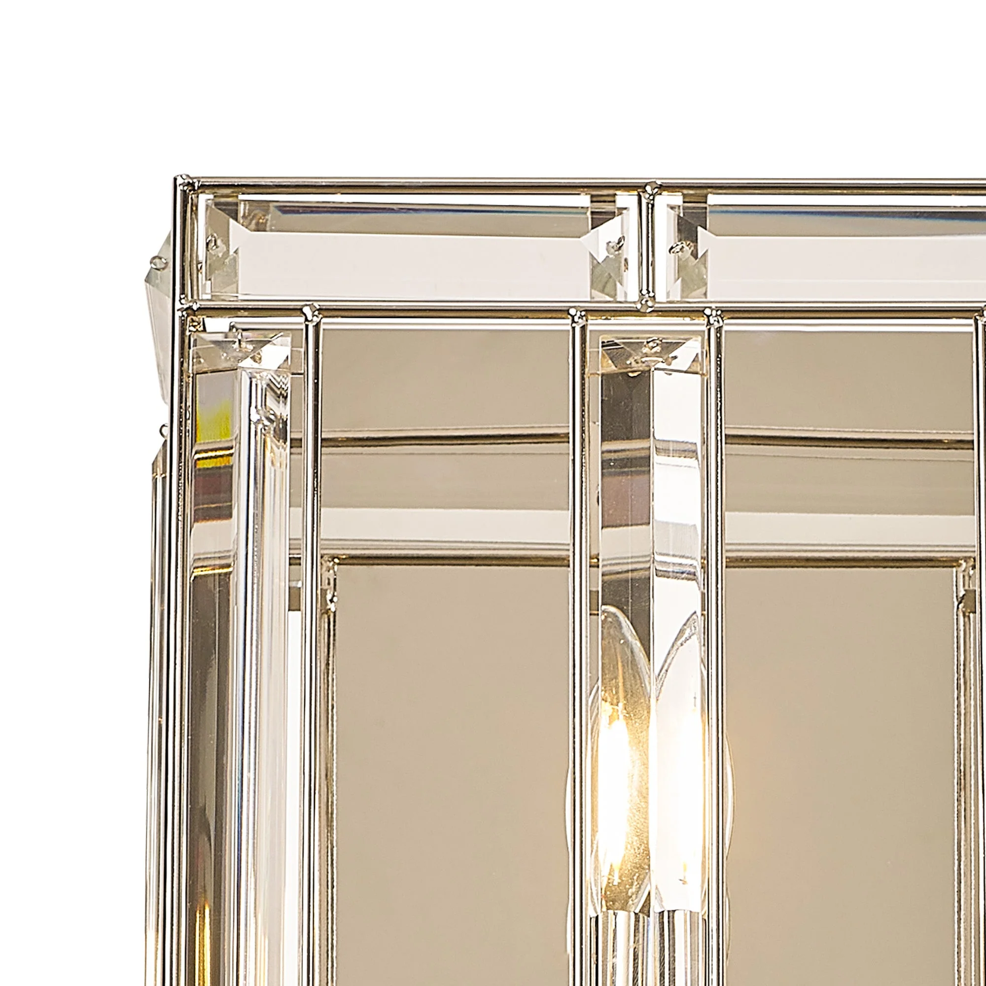 Hound Rectangular/Square Wall Light, 2 Light E14, Polished Nickel - Image 6