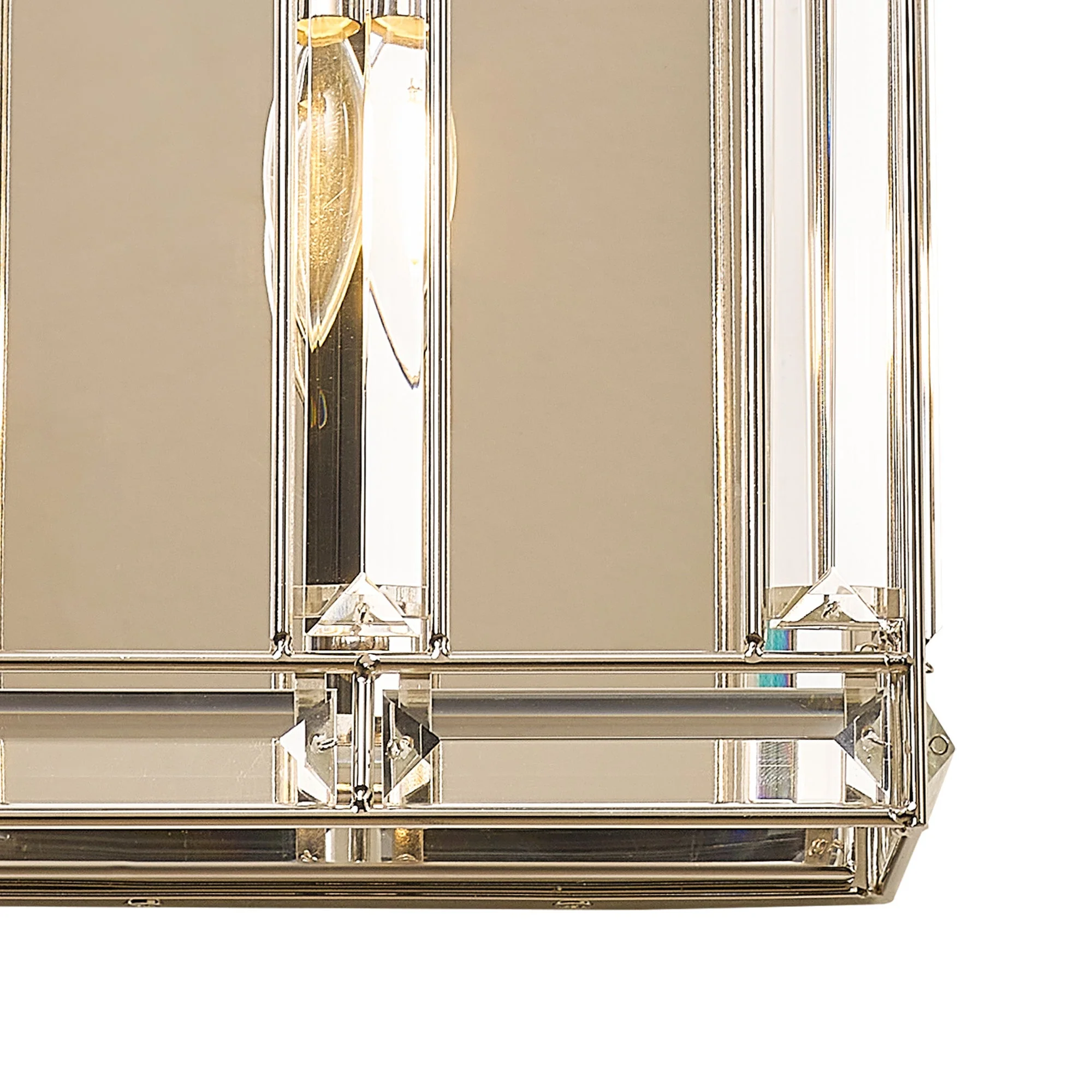 Hound Rectangular/Square Wall Light, 2 Light E14, Polished Nickel - Image 8