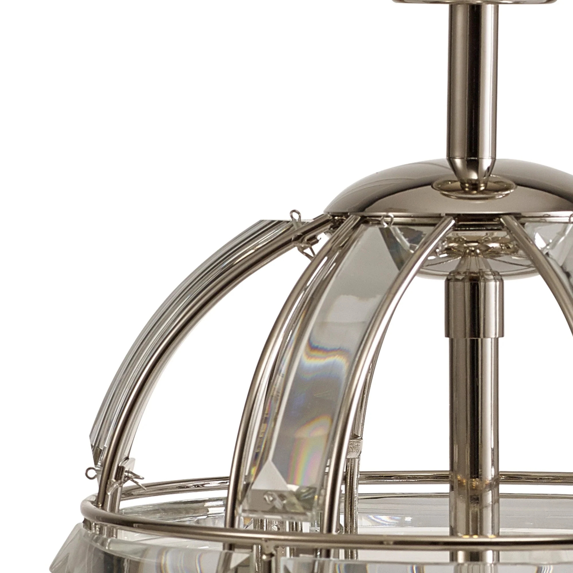 Hound Round Table Lamp, 1 Light E27, Polished Nickel - Image 3