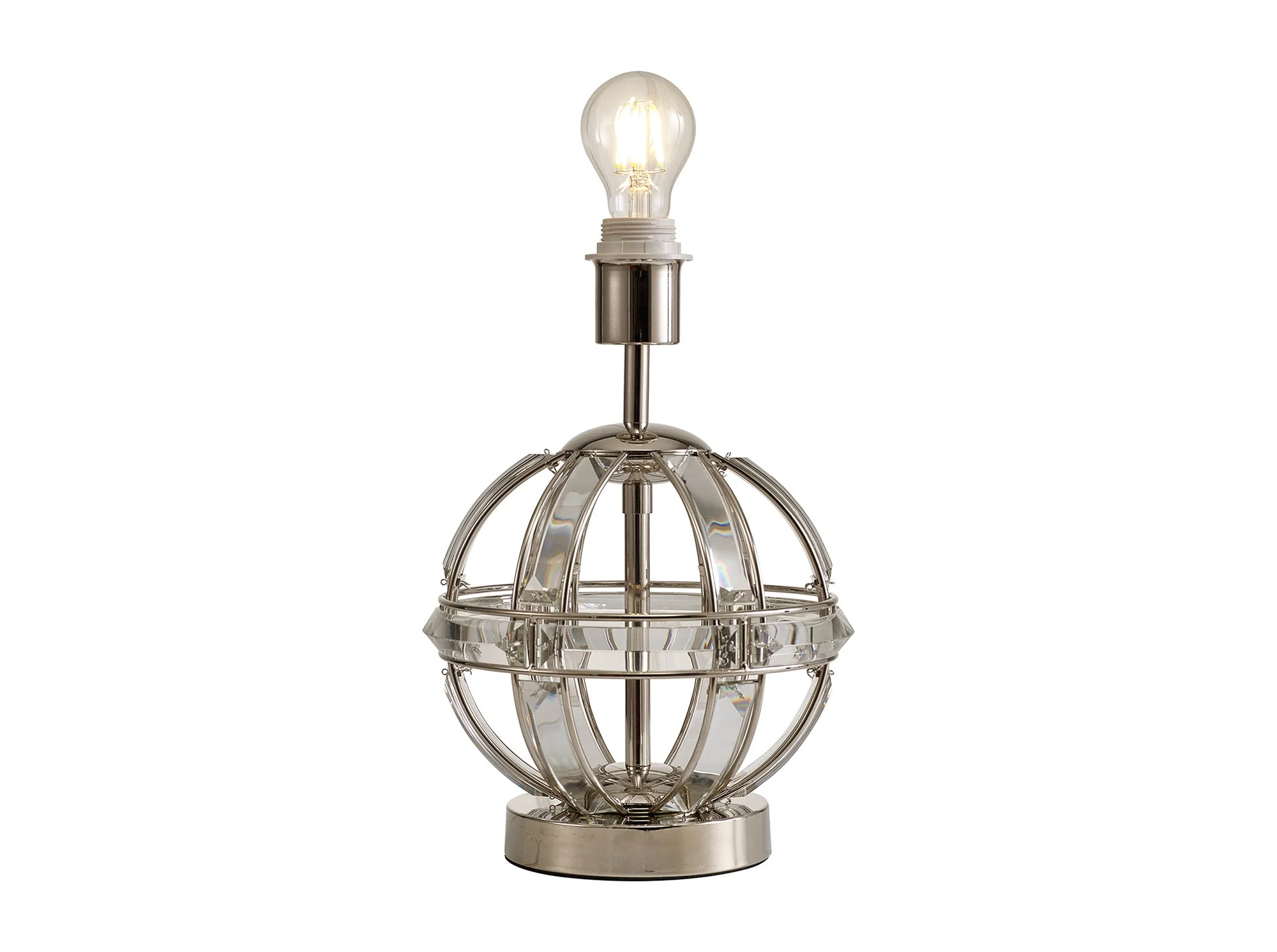 Hound Round Table Lamp, 1 Light E27, Polished Nickel - Image 5