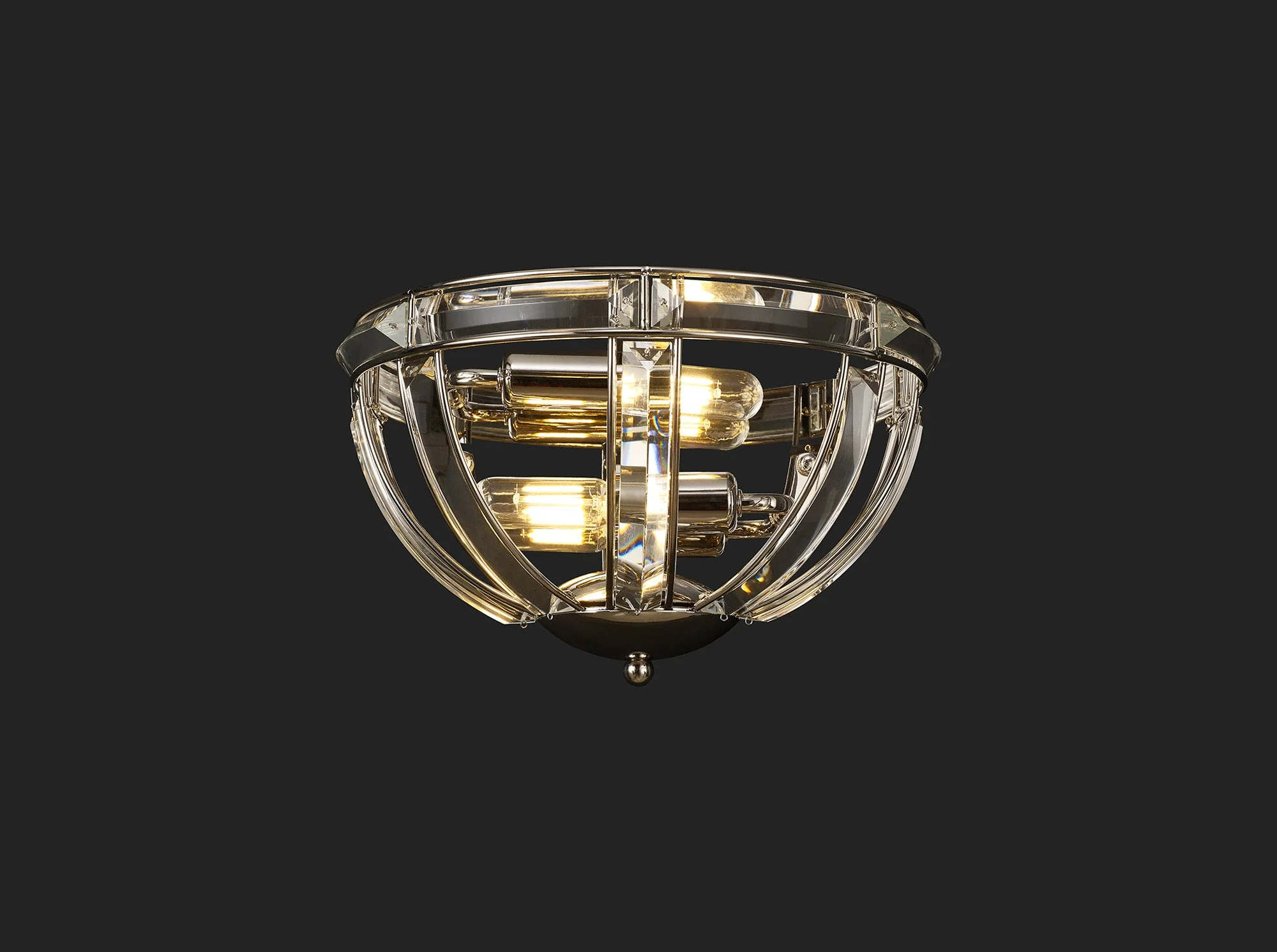 Hound Wall Light, 1/2 Light E14, Polished Nickel - Image 5