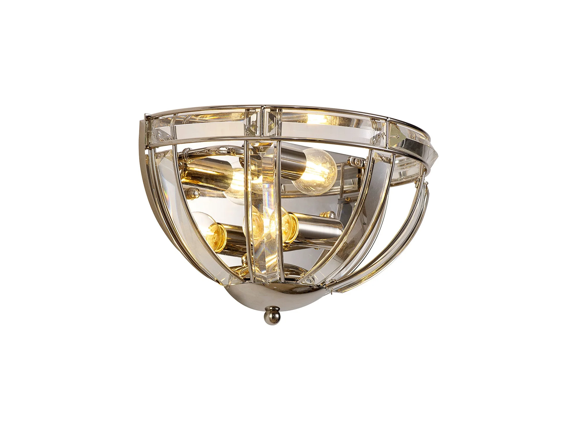 Hound Wall Light, 1/2 Light E14, Polished Nickel - Image 8