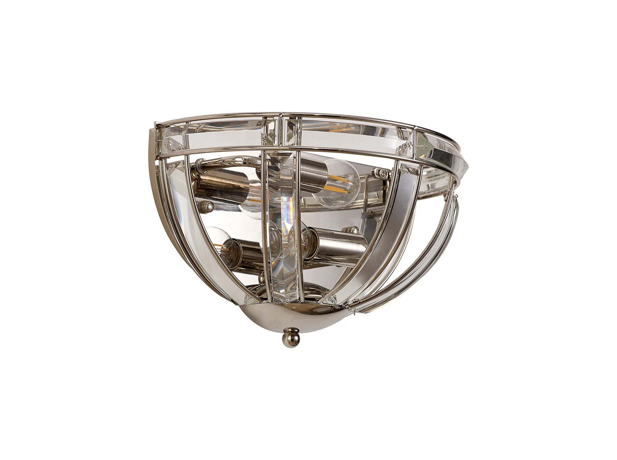 Hound Wall Light, 1/2 Light E14, Polished Nickel - Image 9