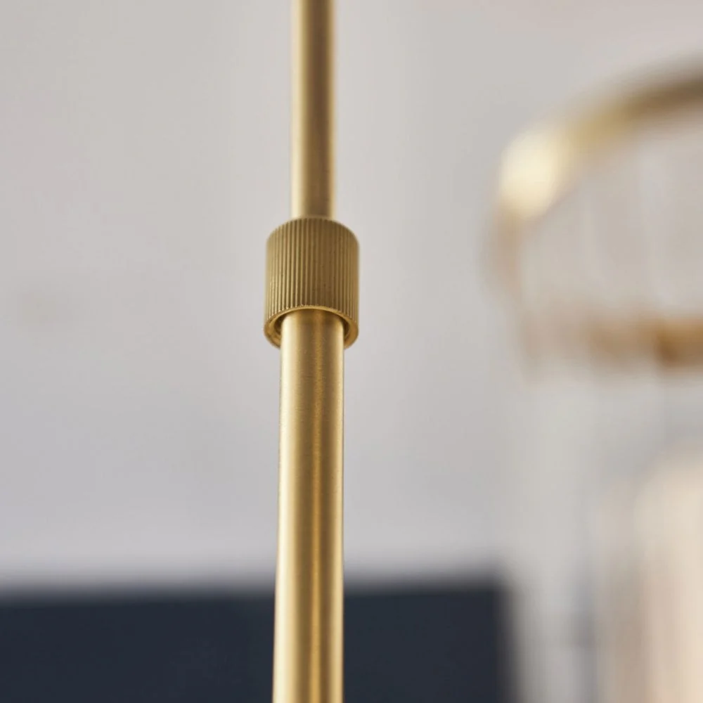 Hourglass 13Lt / 12Lt Pendant - Satin Brass - Image 14