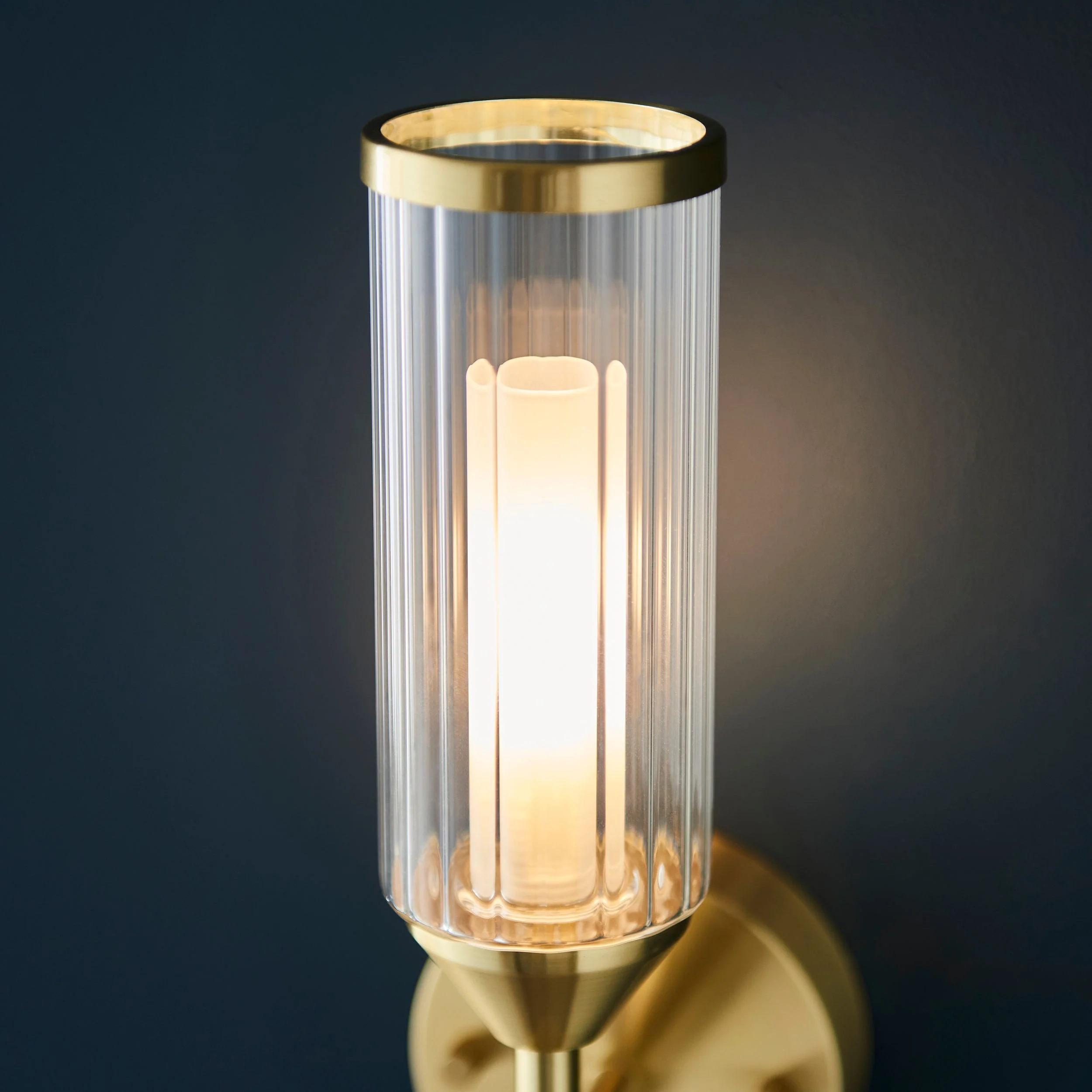 Hourglass Single Wall Light - Satin Brass - Image 6