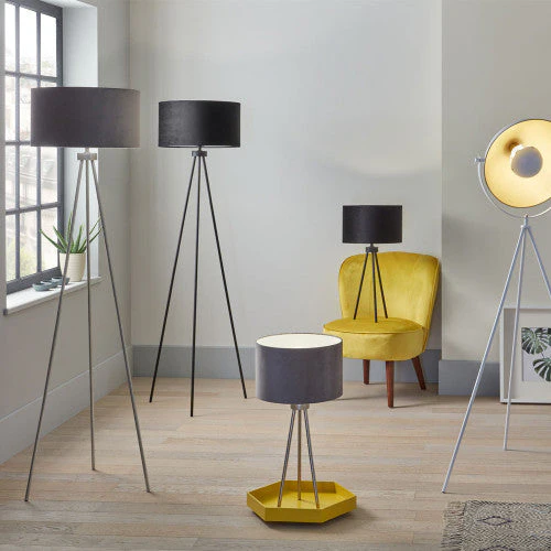 Houston Metal Tripod Floor Lamp - Image 3