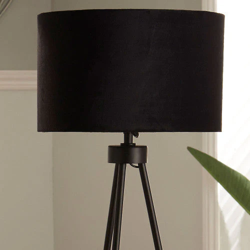 Houston Matt Black Metal Tripod Floor Lamp - Image 3