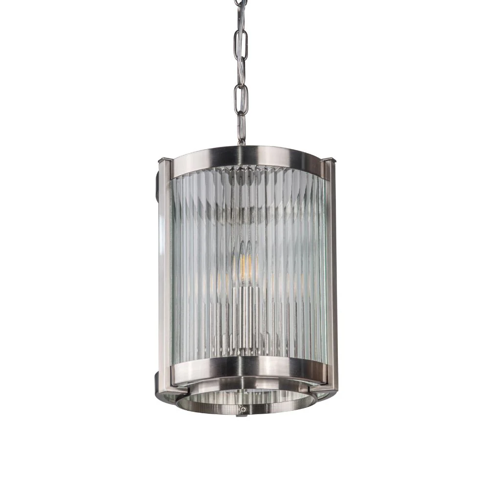 Hudson 3/5 Light Ceiling Light- Antique Brass/Satin Chrome - Image 6