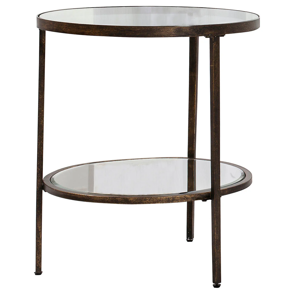Hudson Side Table Champagne/ Aged Bronze - Image 2
