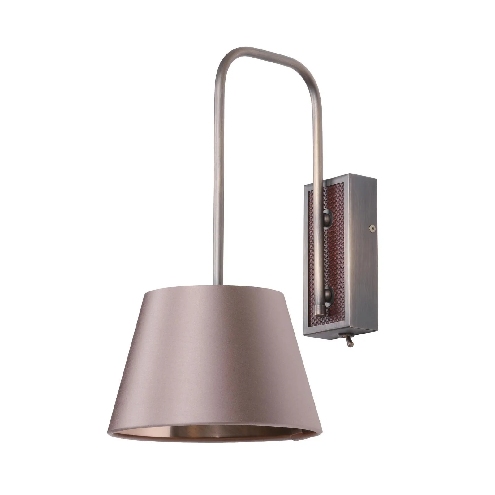 Hudson Wall Light- Antique Brass and Brown Bracket Only - Image 2