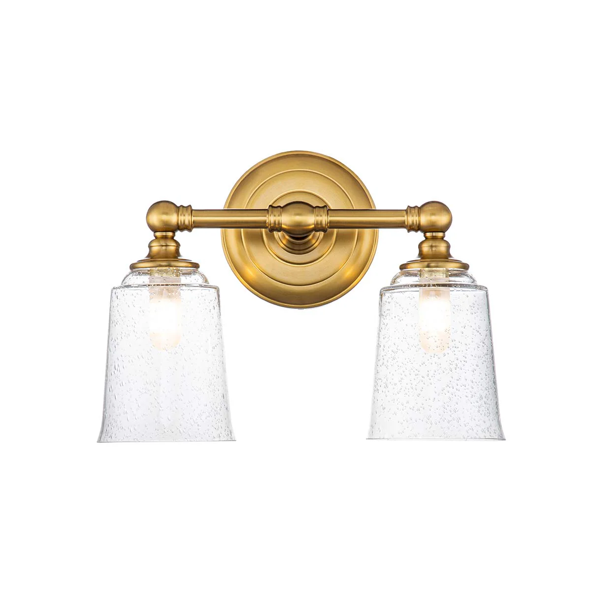 Huguenot Lake 2/3 Light Above Mirror Light Polished Chrome/Burnished Brass IP44 - Finish - Image 2