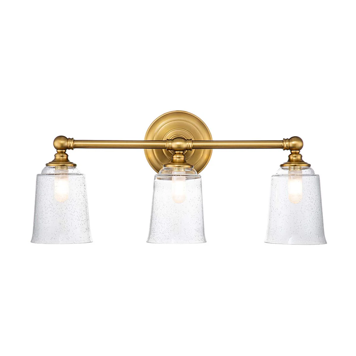Huguenot Lake 2/3 Light Above Mirror Light Polished Chrome/Burnished Brass IP44 - Finish - Image 4