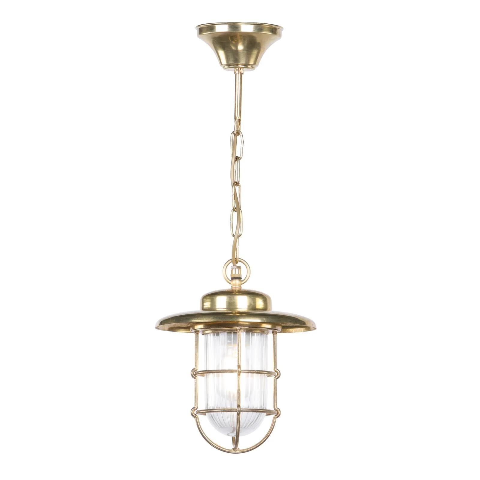 Humber Outdoor Pendant  IP44- Antique Brass/ Natural Brass - Image 2