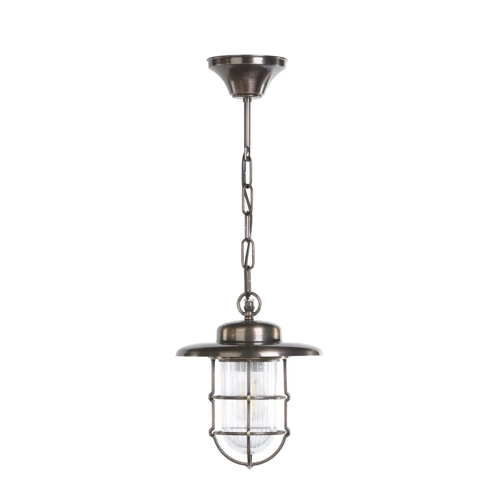 Humber Outdoor Pendant  IP44- Antique Brass/ Natural Brass - Image 3