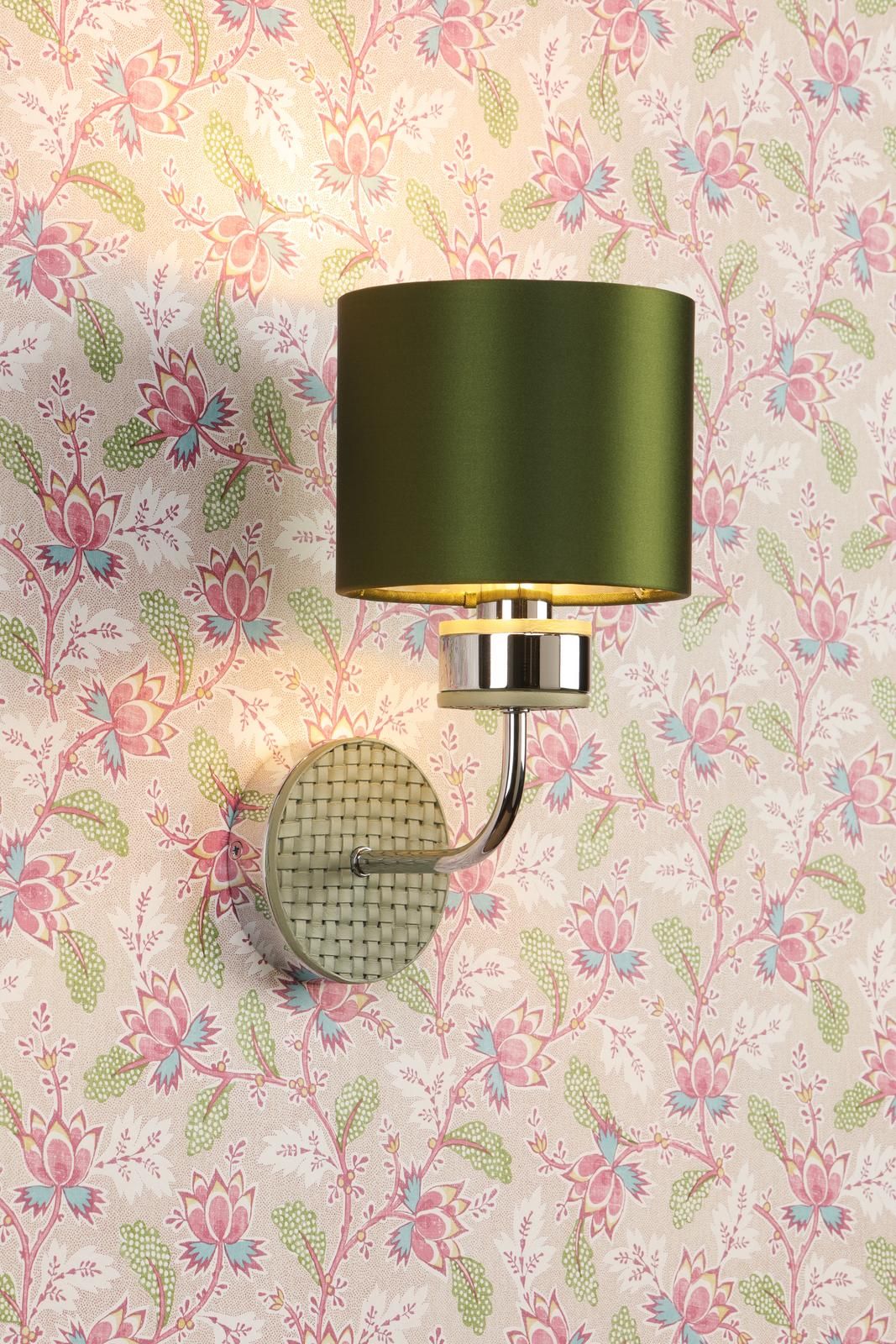 Hunter Wall Light- Polished Chrome With Bespoke Shade - Image 4