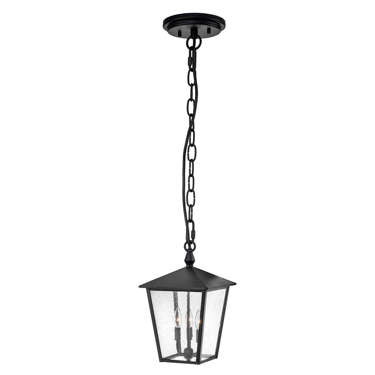 Huntersfield 1/3Lt Chain Lantern - Black IP44 E27 - Image 2