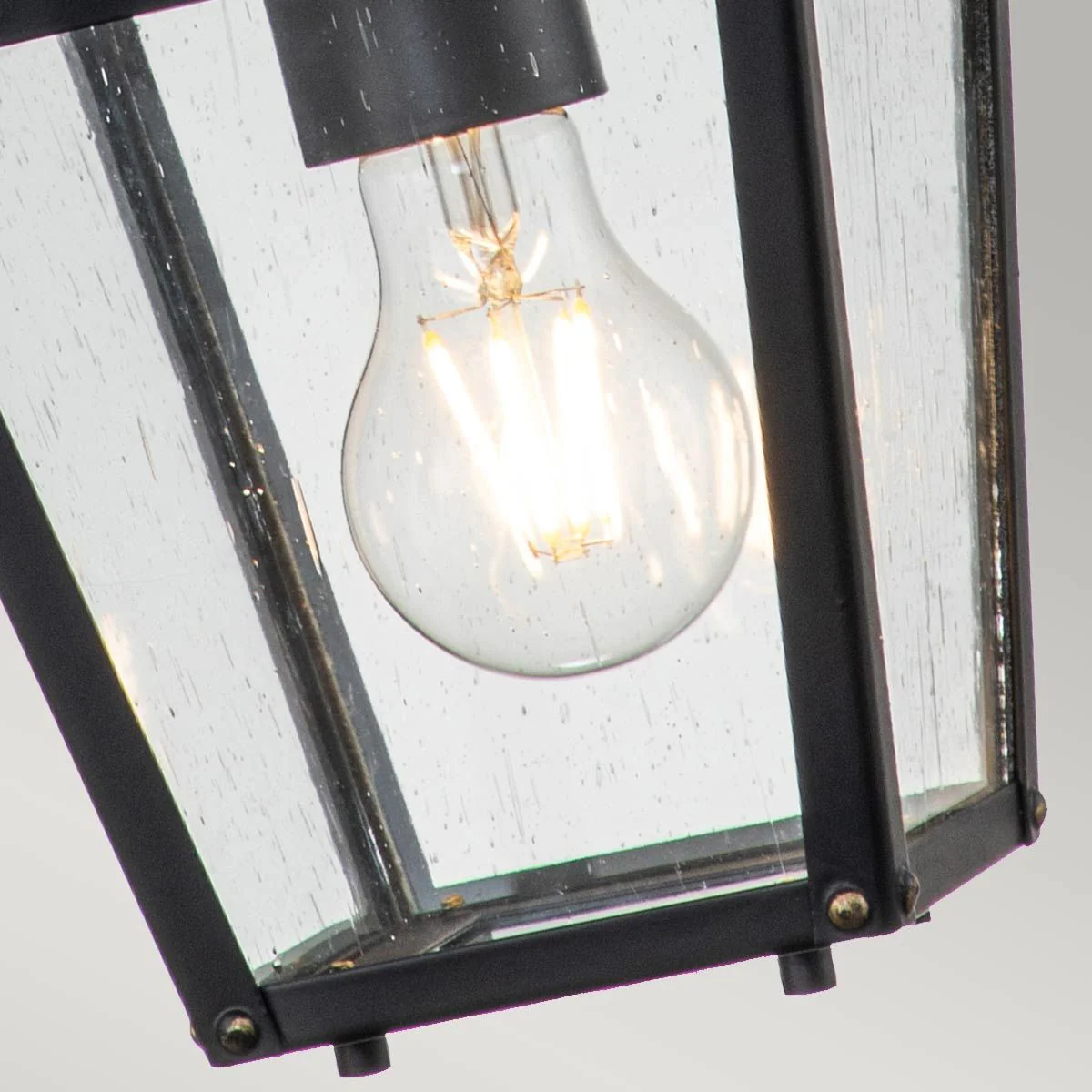 Huntersfield 1/3Lt Chain Lantern - Black IP44 E27 - Image 5