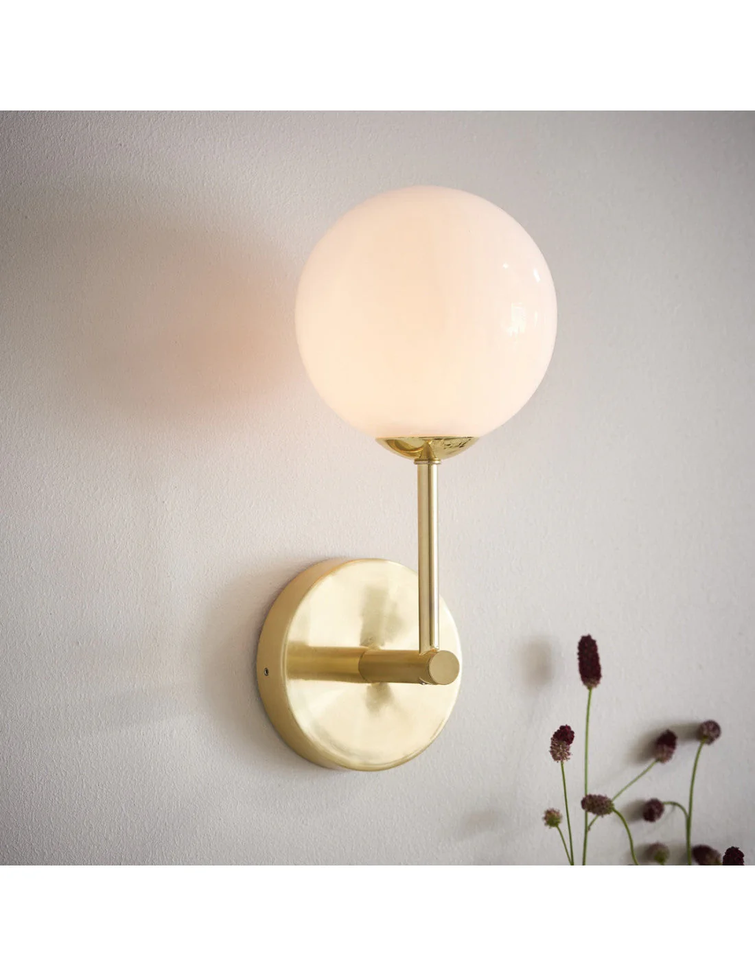 Hyatt 1Lt Wall Light - Satin Brass - Image 6
