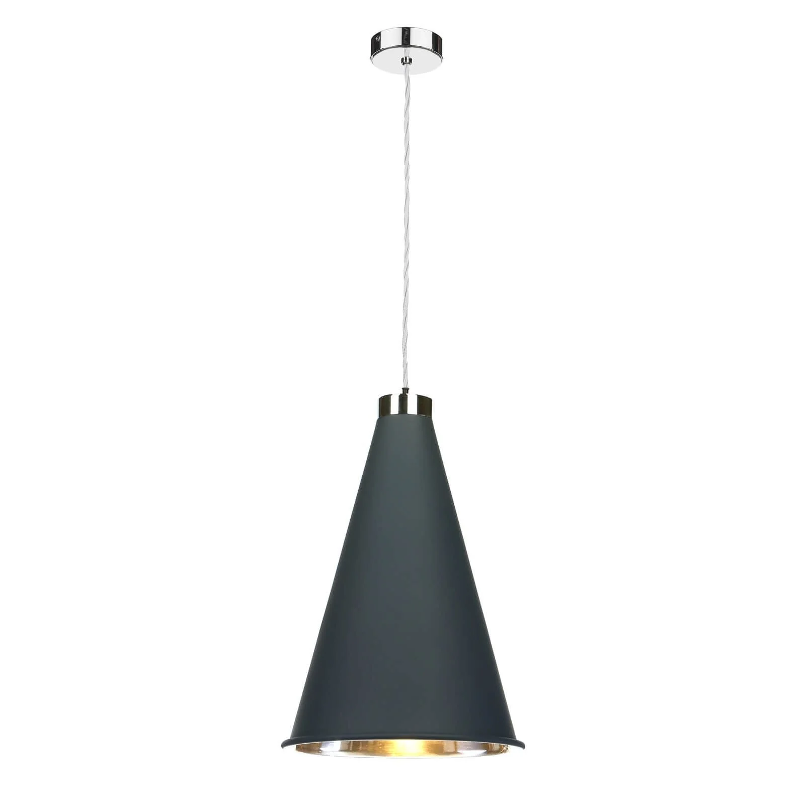 Hyde 1 Light Small/Large Pendant Complete with Bespoke Metal Shade - Image 4