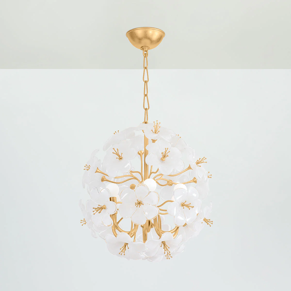 Hygea 6/8Lt Chandelier - Gold Leaf - Image 3