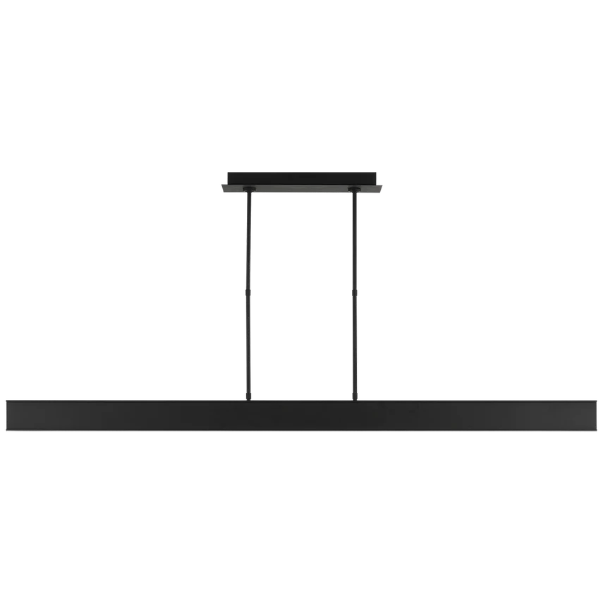 I-Beam 47"/72" Linear Suspension Light- Black/ Brass Finishes - Image 3