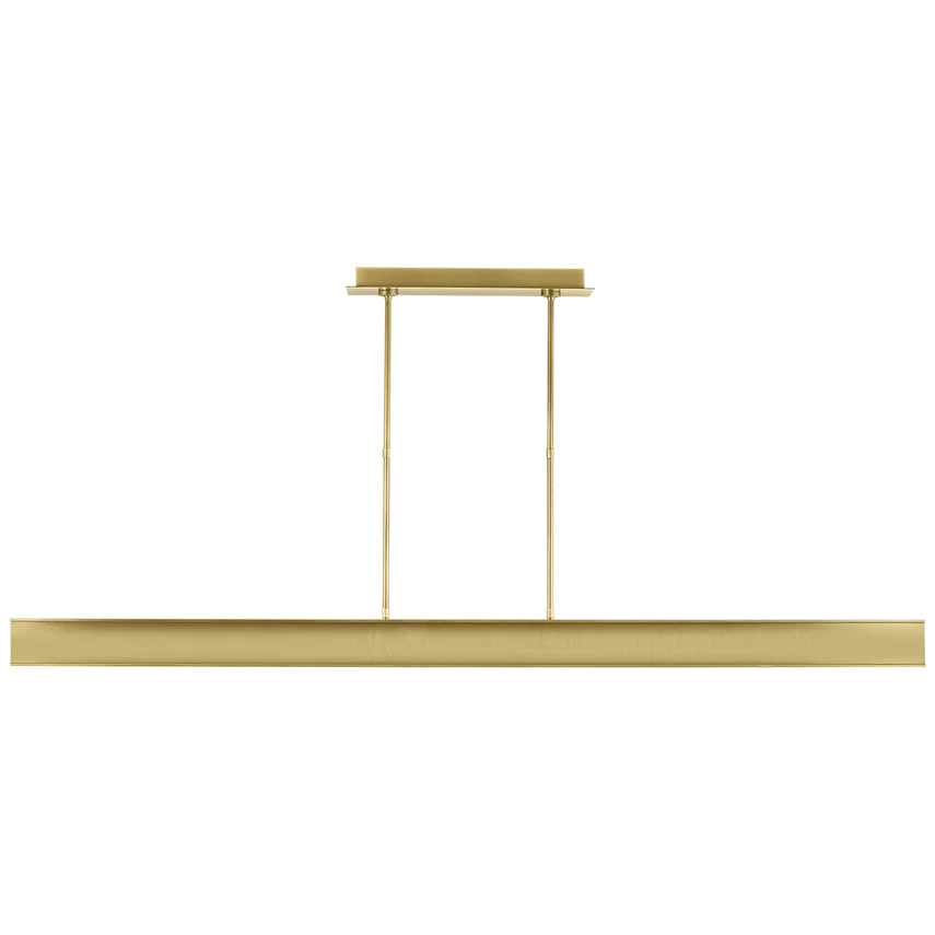 I-Beam 47"/72" Linear Suspension Light- Black/ Brass Finishes - Image 4