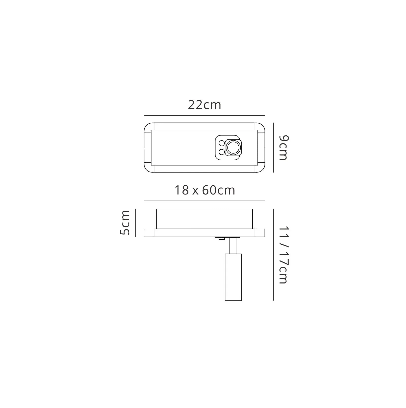 Ibiza 2Lt Reading Light - White/Nickel - Image 2
