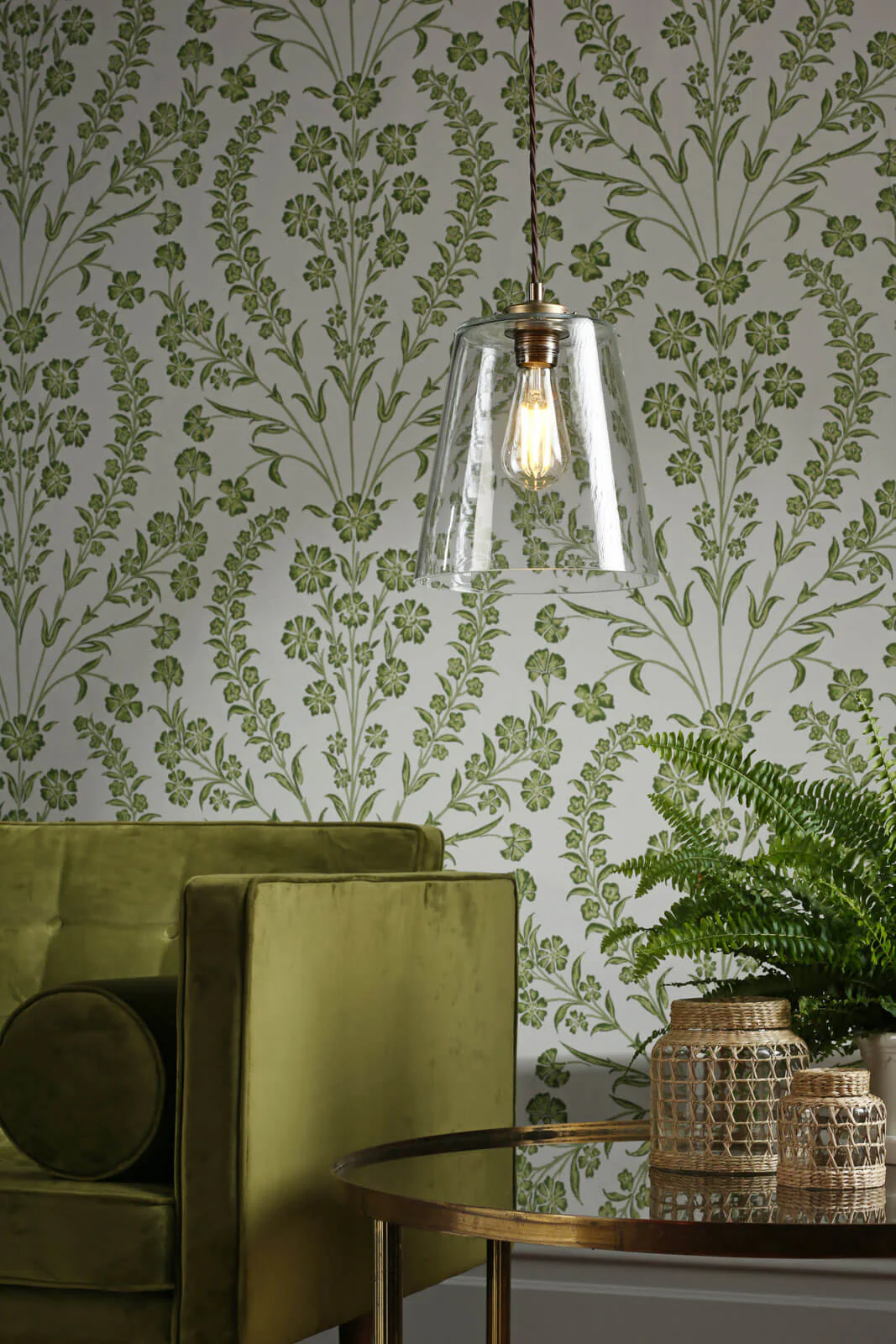 Ibsley Single Pendant In Aged Brass - Image 3