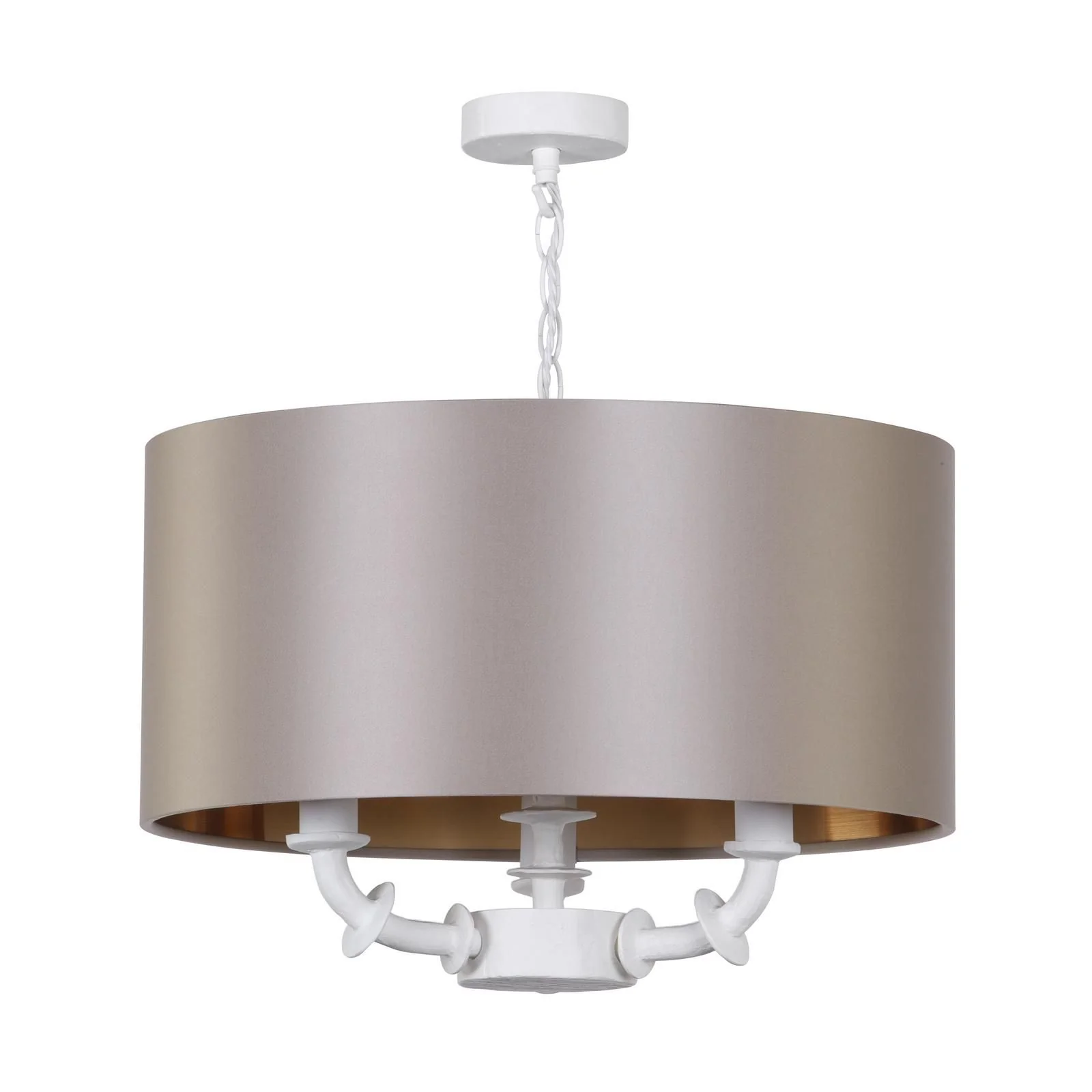 Icarus 3/4 Lt Ceiling Light-  White With Bespoke Shade - Image 3