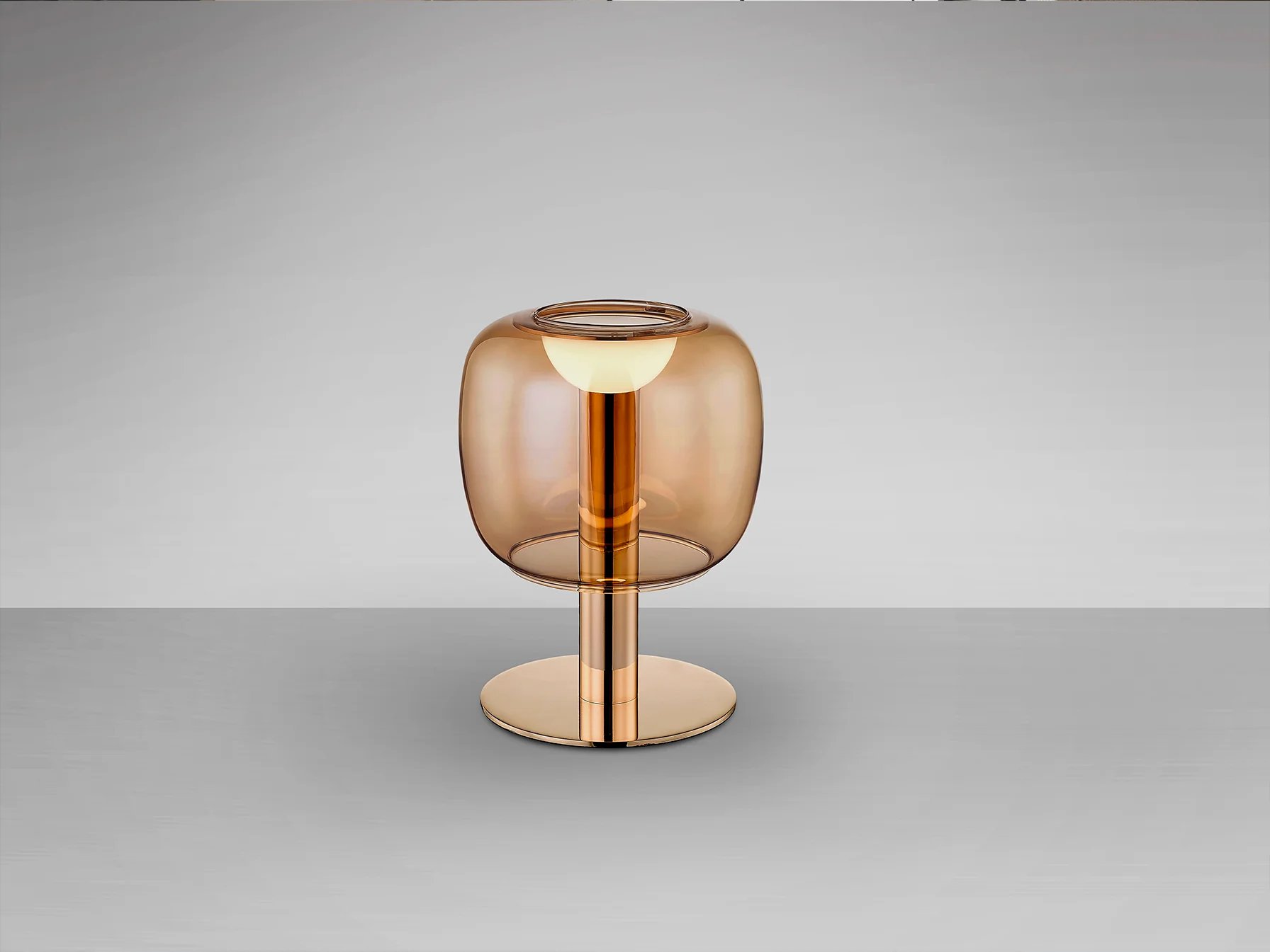 Icon LED Table Lamp- Gold/Amber Finish - Image 4