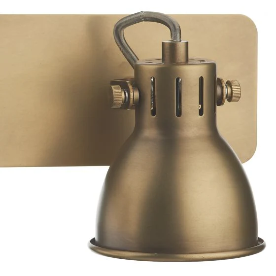 Idaho 2Lt Wall Spotlight - Natural Brass - Image 2