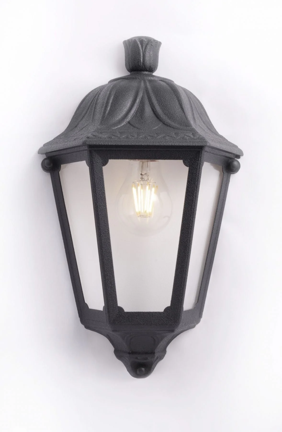 Iesse Outdoor Flush Wall Light IP55 - Black/White