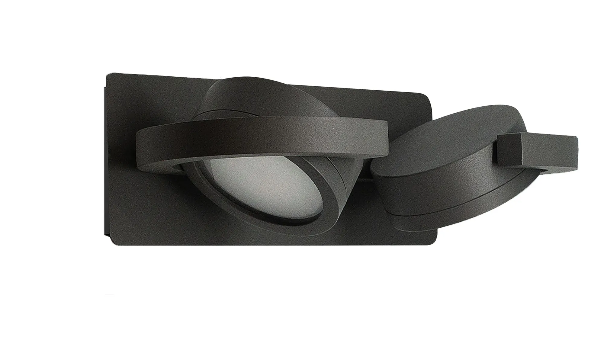 Iguazu 1/2Lt Wall Lamp- Anthracite/ White Finishes - Image 7