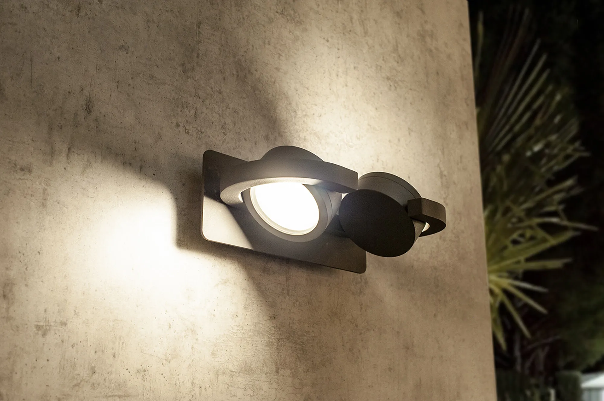 Iguazu 1/2Lt Wall Lamp- Anthracite/ White Finishes - Image 8