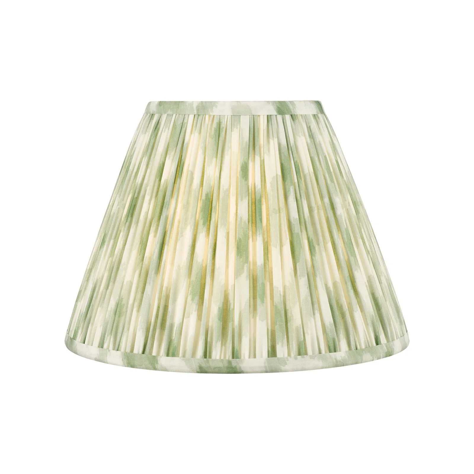 Ikat Green/ Taupe Cotton Empire Shade- Various Sizes - Image 10