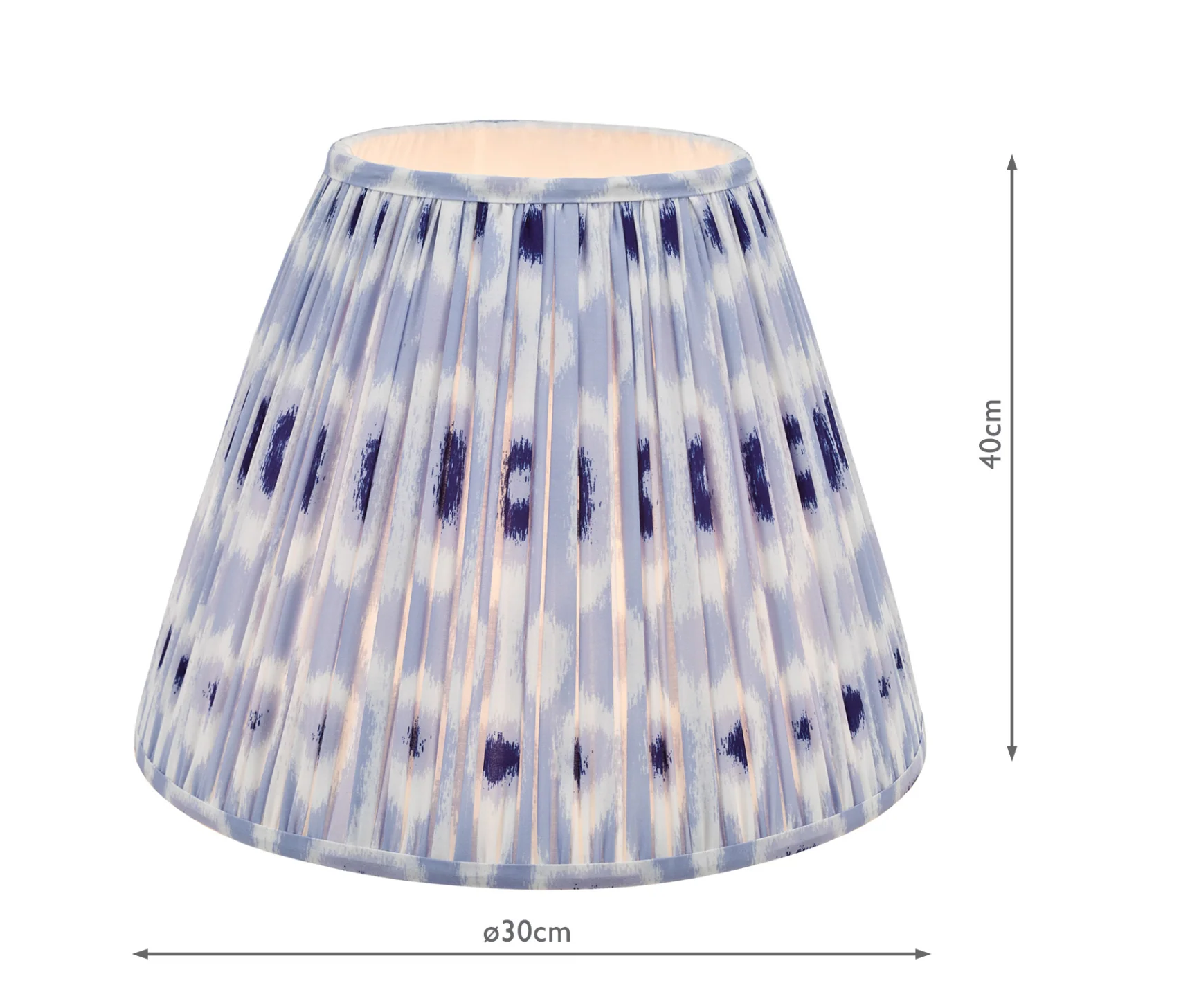 Ikat Green/ Taupe Cotton Empire Shade- Various Sizes - Image 13