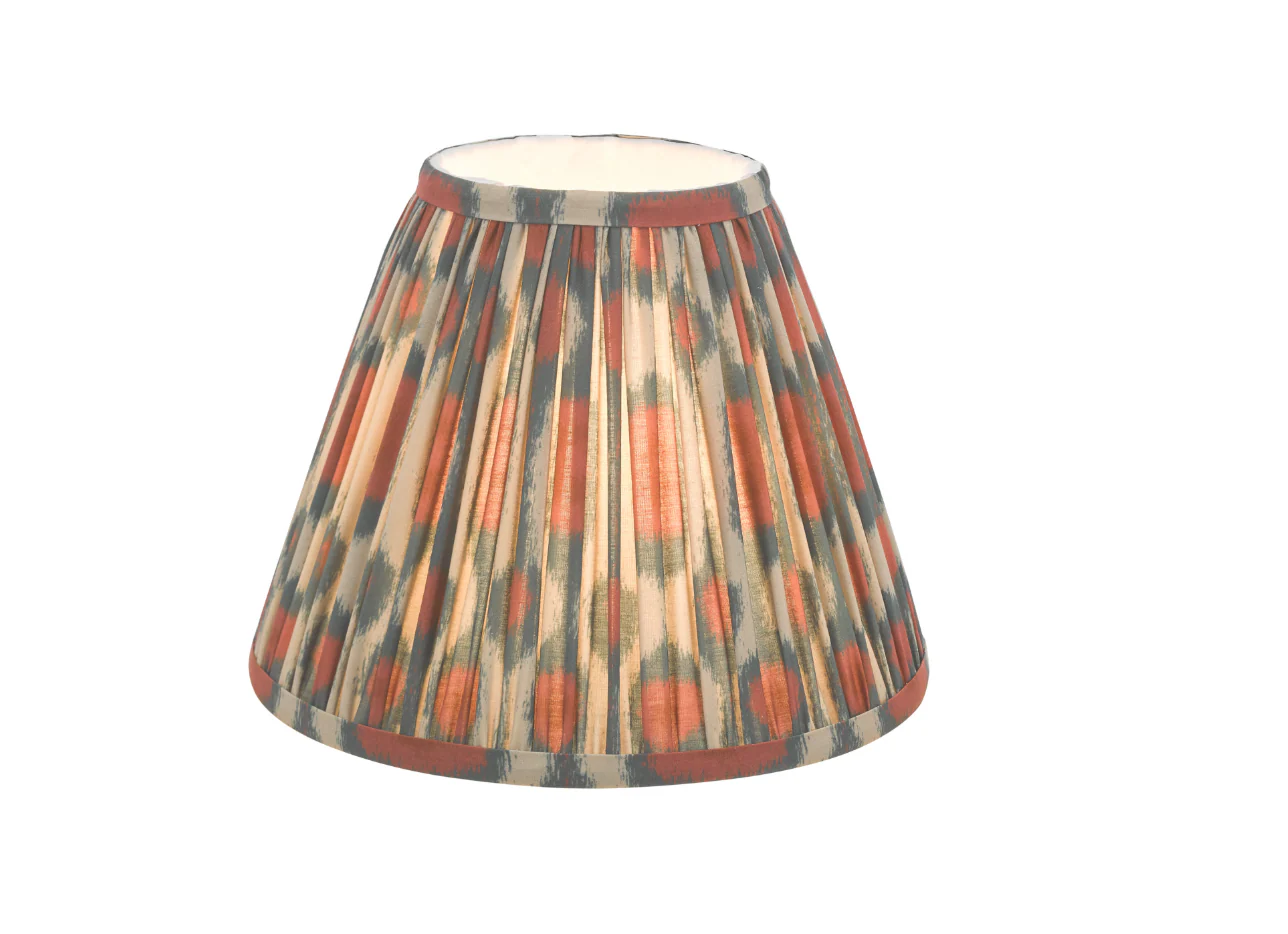 Ikat Green/ Taupe Cotton Empire Shade- Various Sizes - Image 32