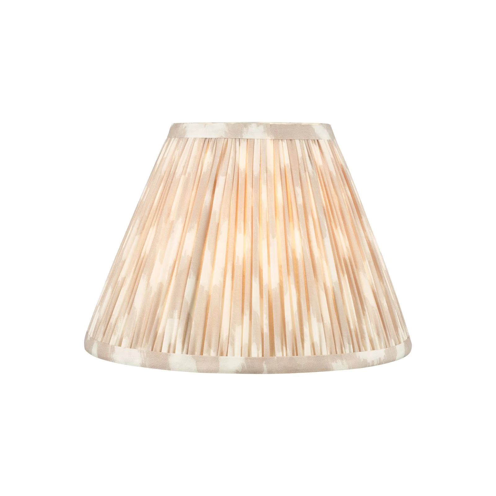 Ikat Green/ Taupe Cotton Empire Shade- Various Sizes - Image 5