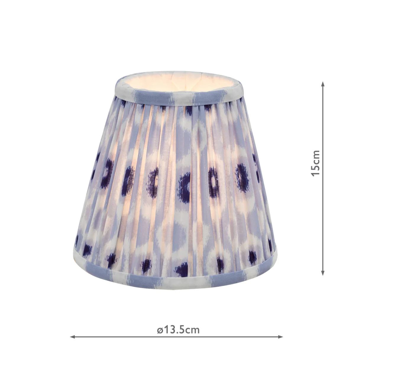 Ikat Green/ Taupe Cotton Empire Shade- Various Sizes - Image 56