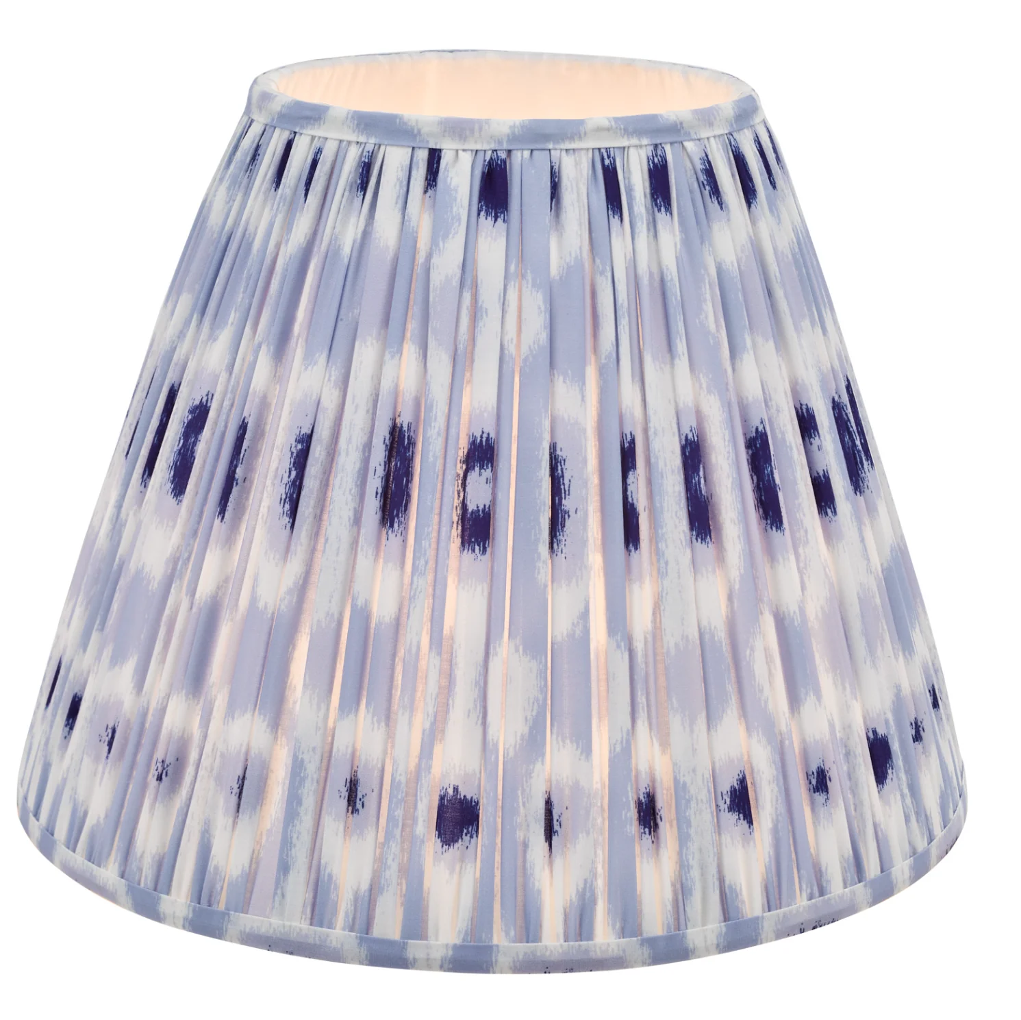 Ikat Green/ Taupe Cotton Empire Shade- Various Sizes - Image 66