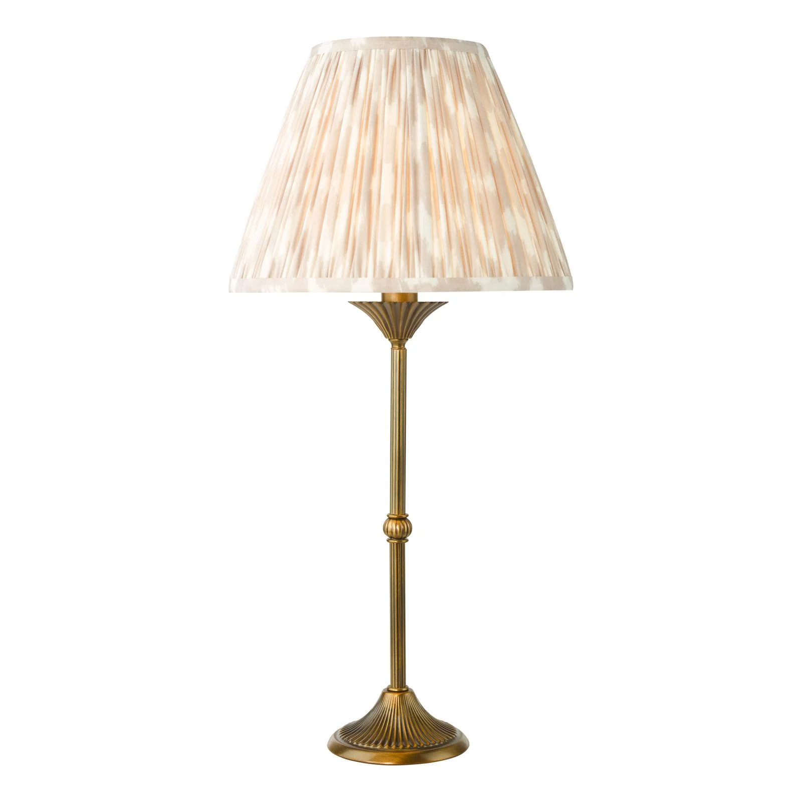Ikat Green/ Taupe Cotton Empire Shade- Various Sizes - Image 8