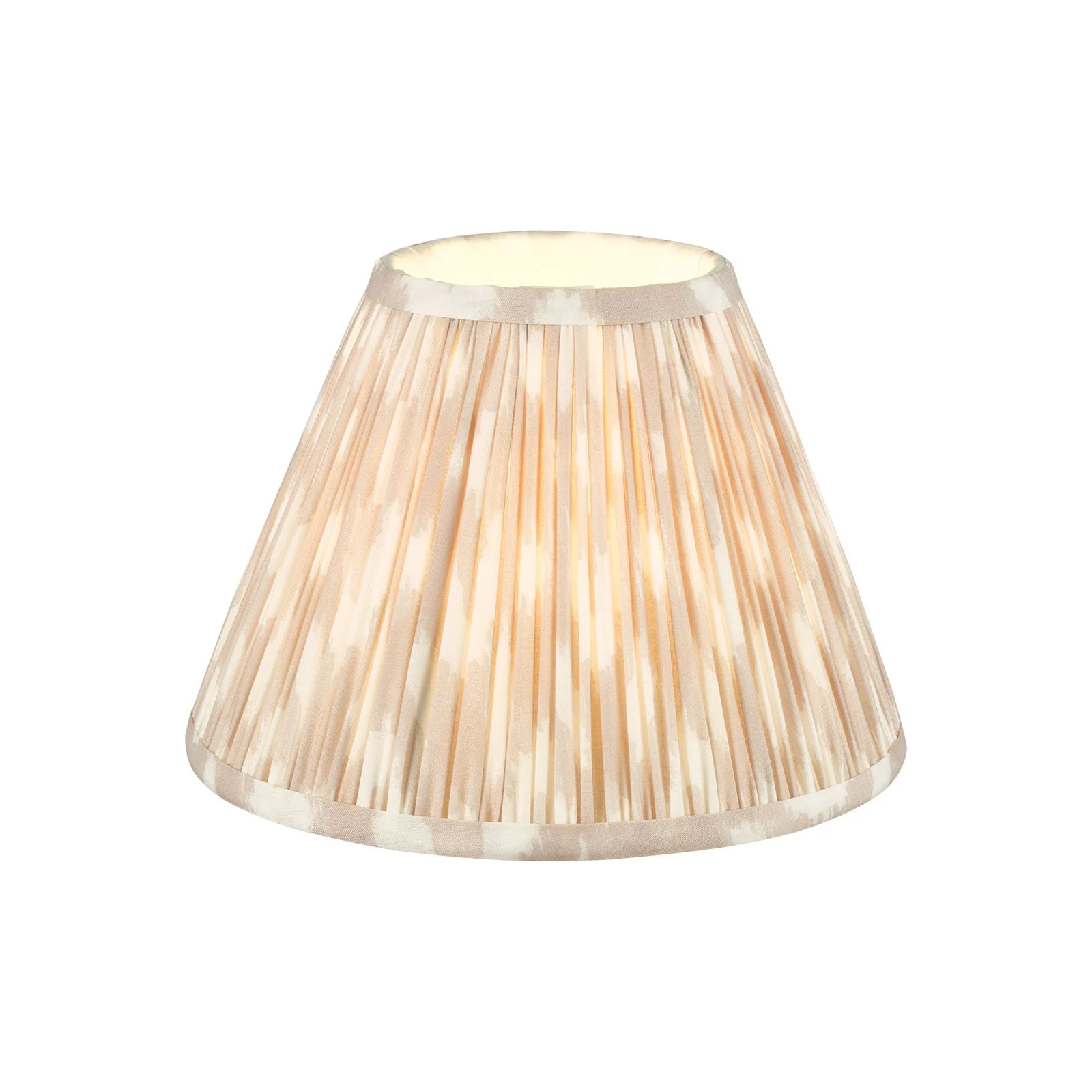 Ikat Green/ Taupe Cotton Empire Shade- Various Sizes - Image 9