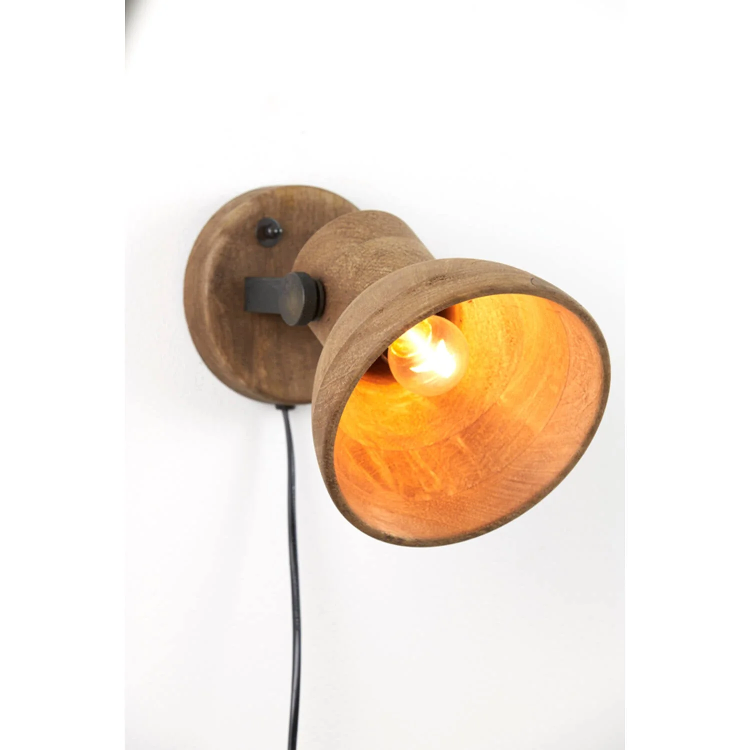 Ilanio Wall Lamp, Wood Brown+Matt Black - Promotional Offer - Image 4