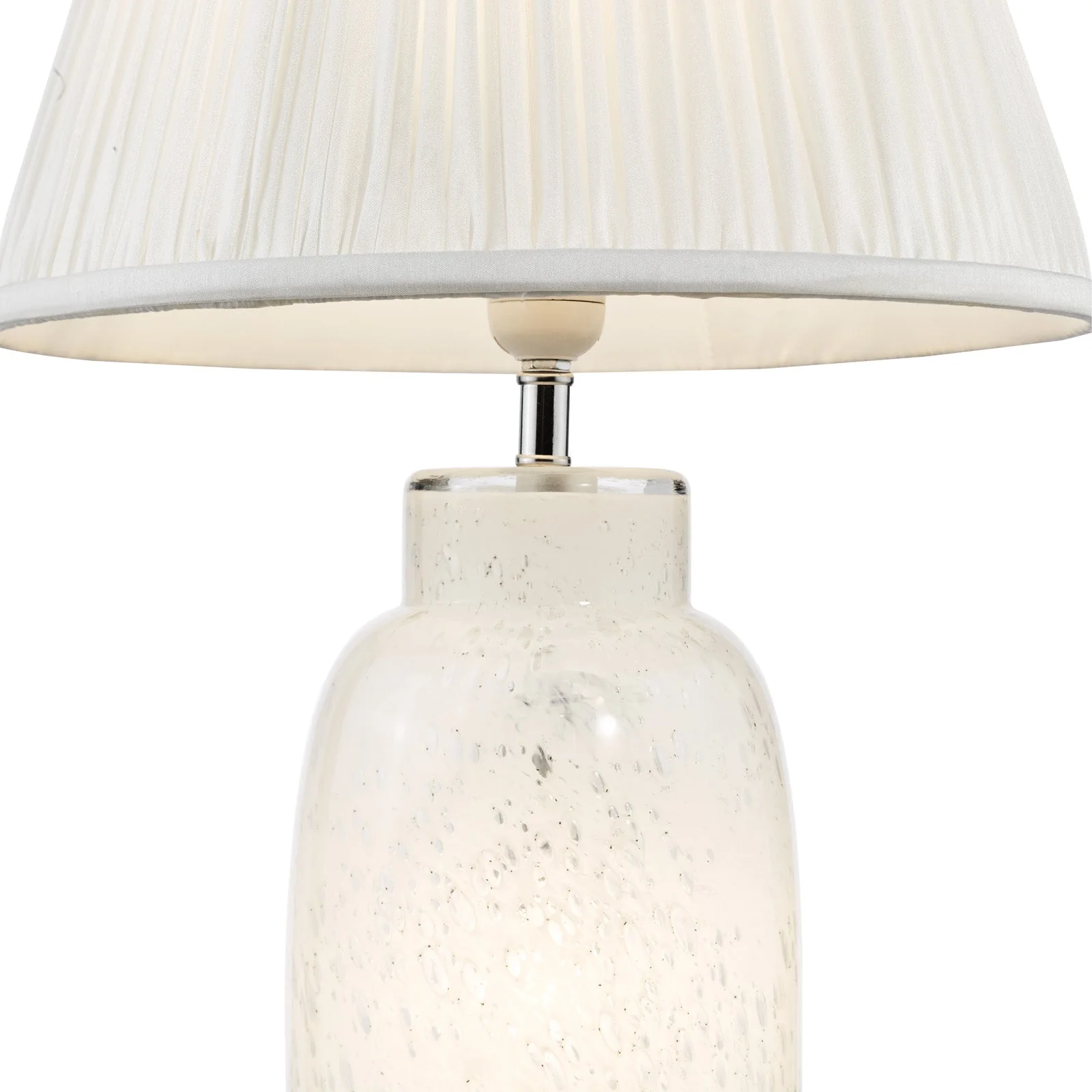 Ileana Table Lamp White Glass Base Only - Image 2