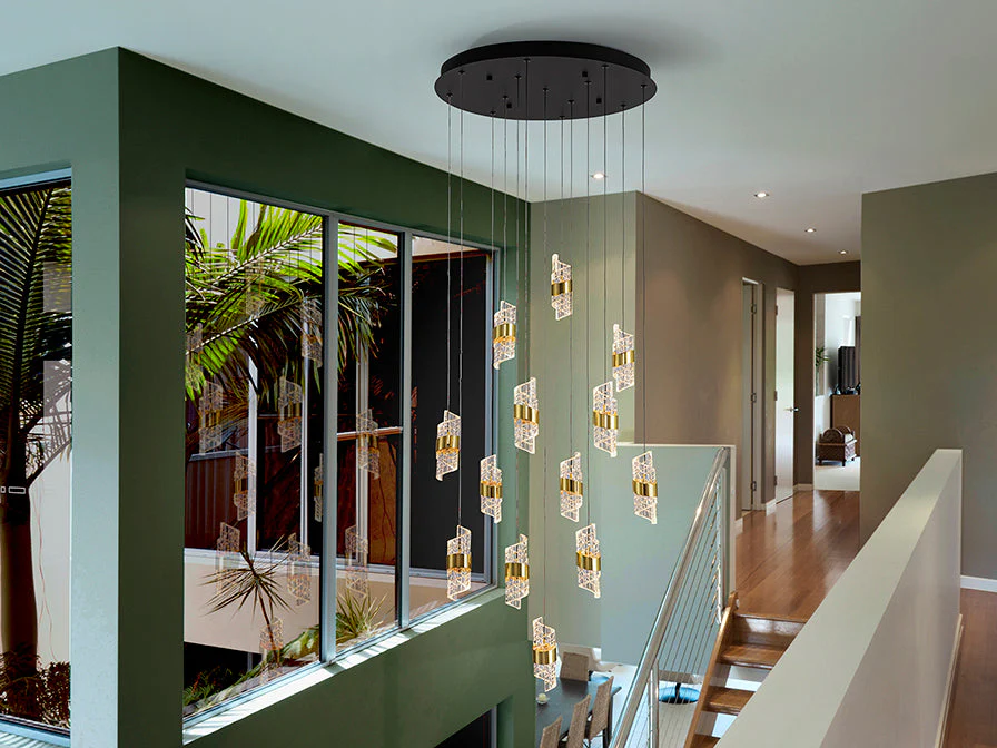 Iliada - Lamp 3/5/9/13Lt Black-Gold Ip20 Integrated Led - Image 13