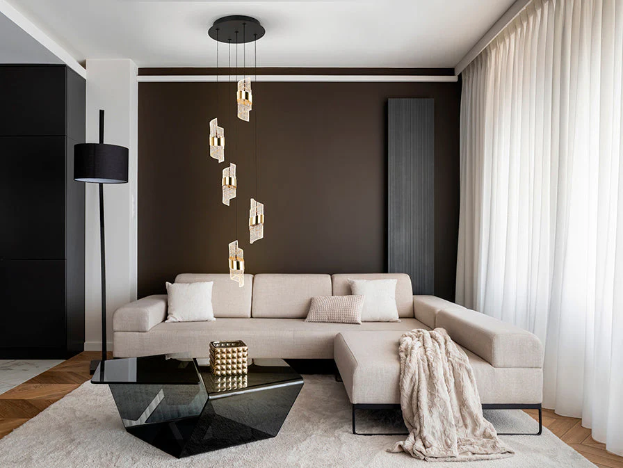 Iliada - Lamp 3/5/9/13Lt Black-Gold Ip20 Integrated Led - Image 6