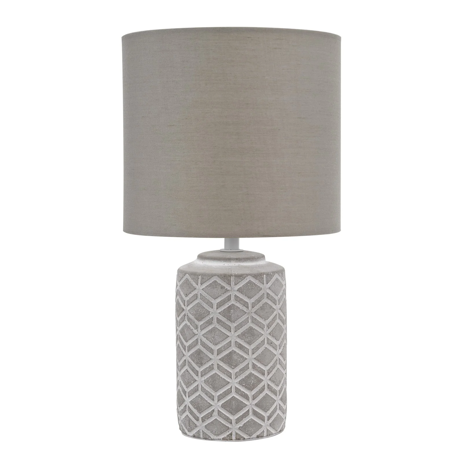 Ilona Ceramic Table Lamp Grey/Yellow With Shade E14 - Image 2
