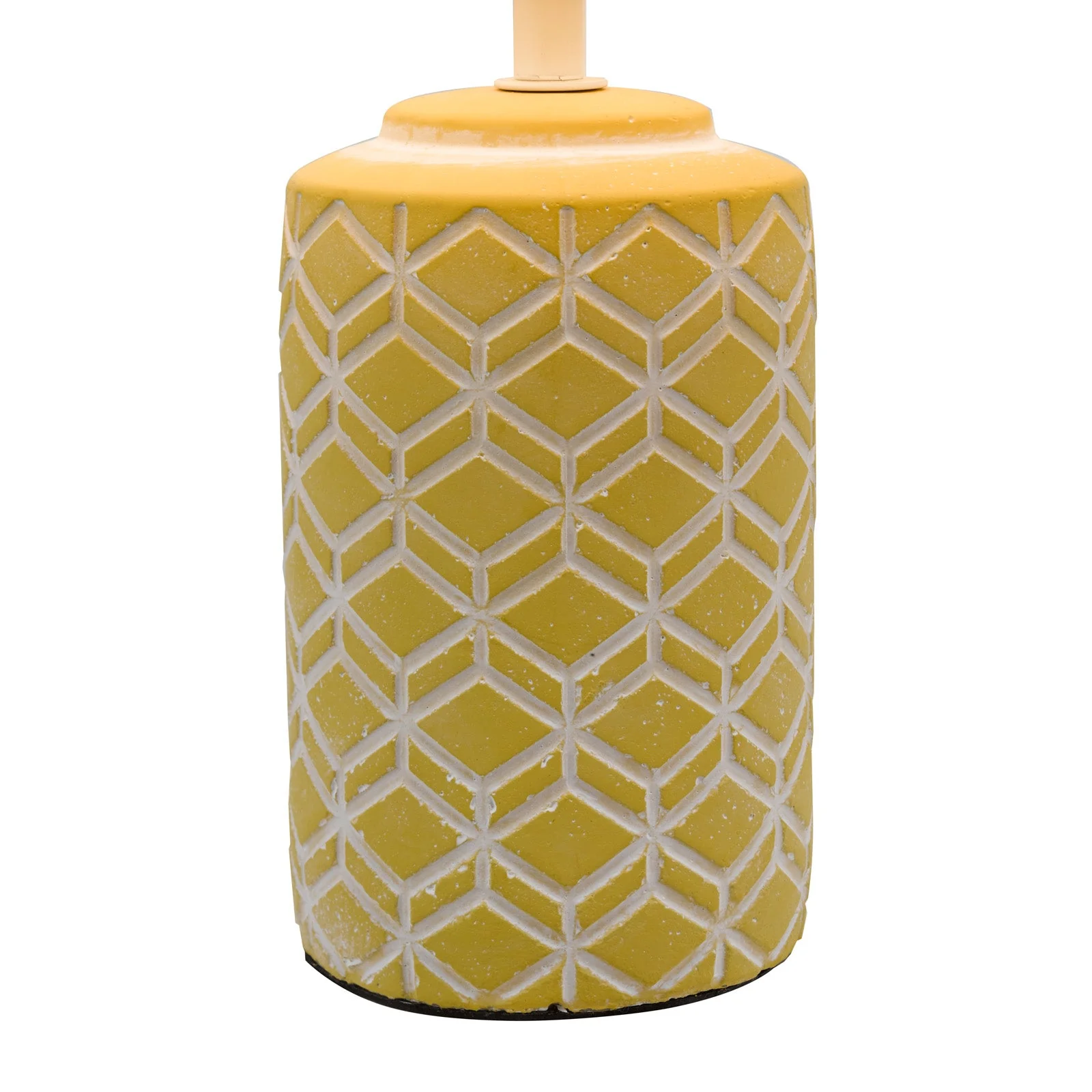 Ilona Ceramic Table Lamp Grey/Yellow With Shade E14 - Image 9